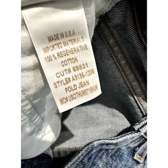 AGOLDE – Fold High Rise Slim Wide Leg Jeans (Navigate) – 23 - Picture 3 of 7